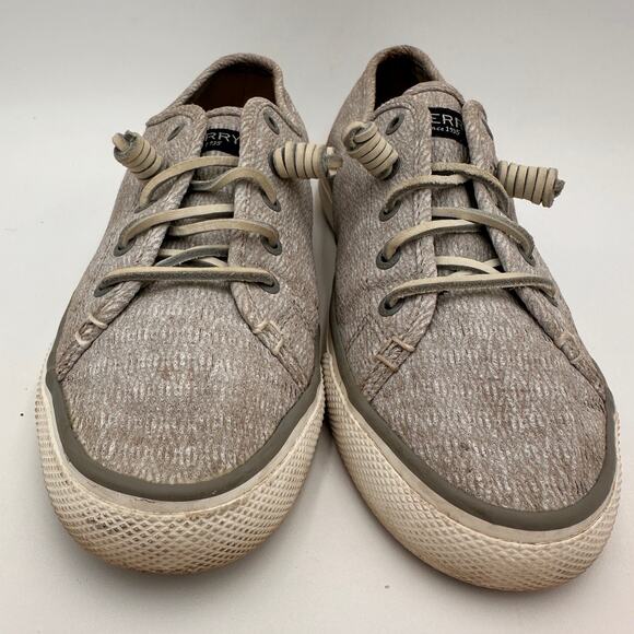 Sperry Slip-On Seacoast Diamond Print Shoe Gray Women's Size 7.5 - Picture 2 of 8